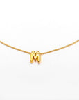 Collar inicial doradas