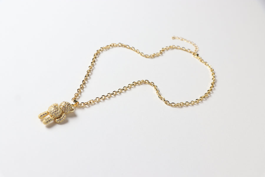 Collar Osito con Zirconia