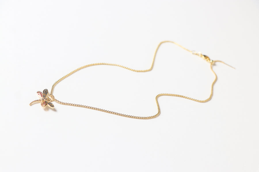 Collar de Libélula con Zirconia