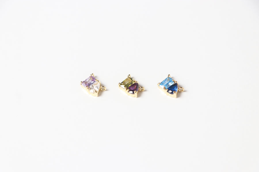 Collar de Zirconia Doble Color