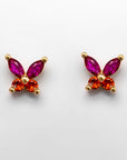 Broquel Mariposa Rosa con Rojo