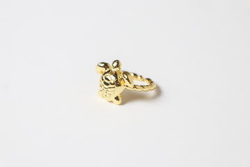 Anillo Tortuga Dorado Ajustable