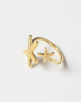 Anillo Estrellas de Mar Doble