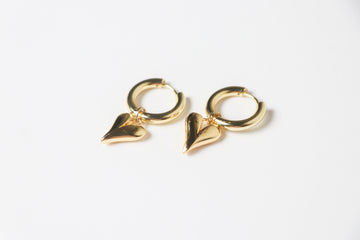 Arracada Corazón Dorado Bold