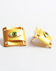 Aretes dorado con ojo