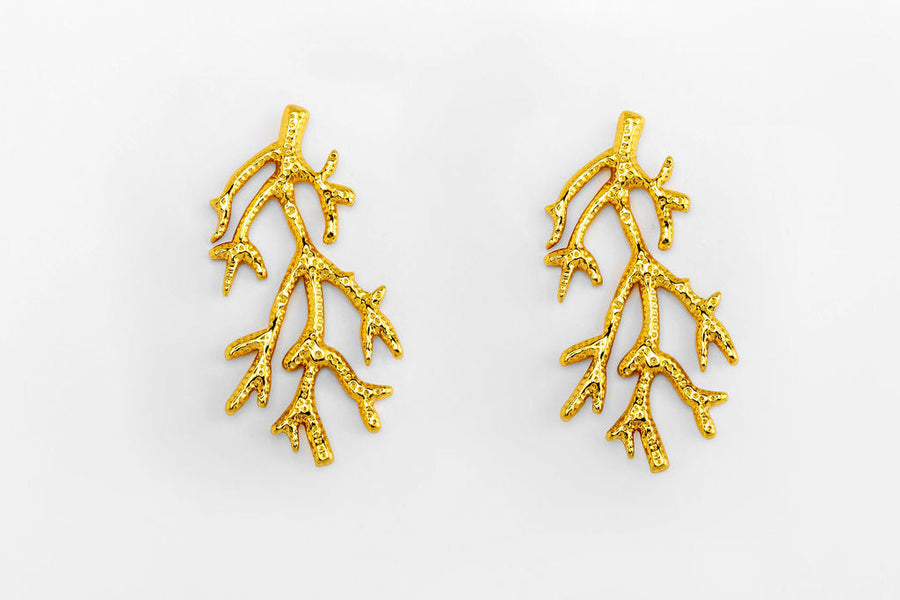 Aretes Coral Golden
