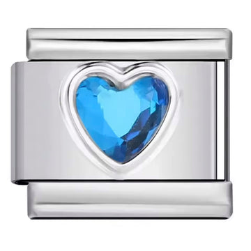 Charm corazón azul