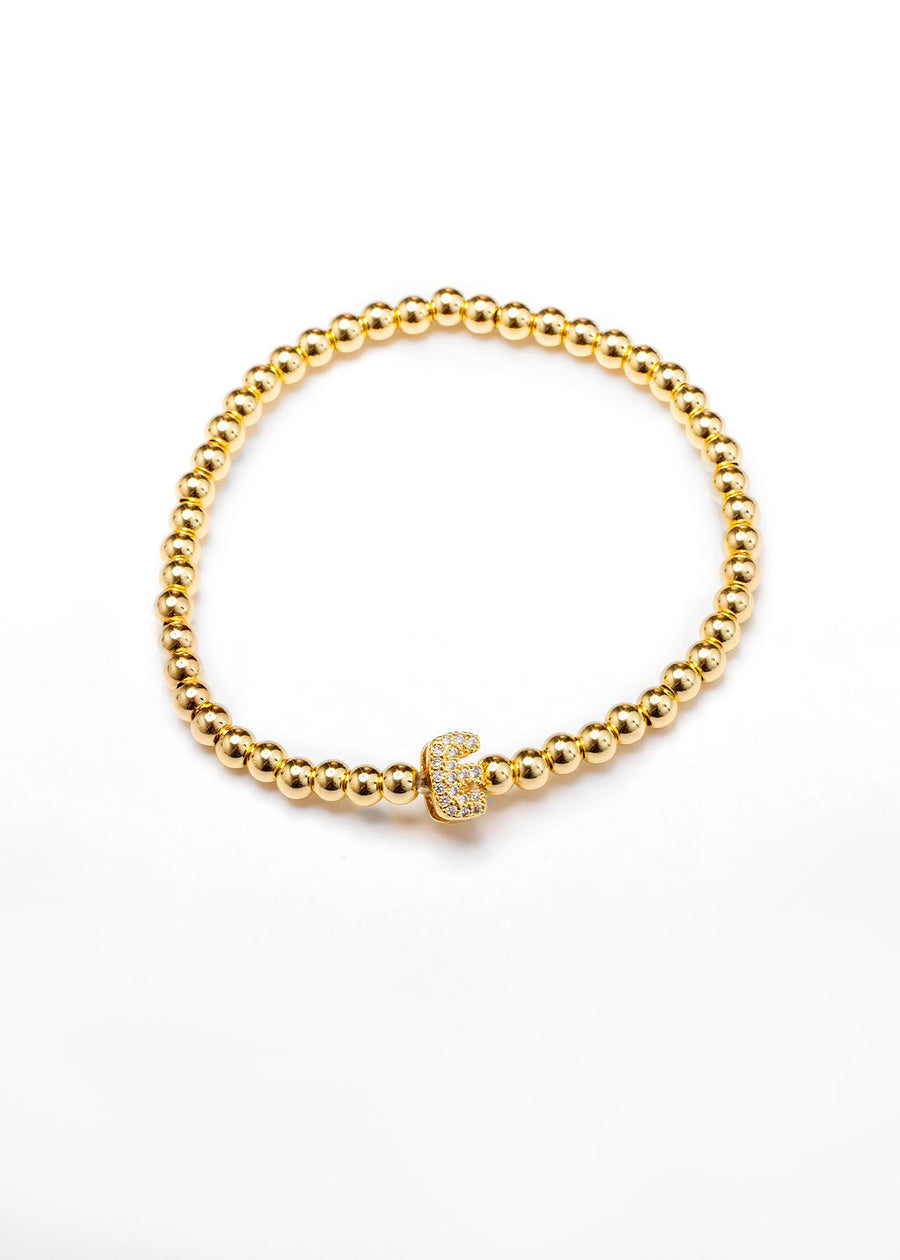 Pulsera inicial dorada