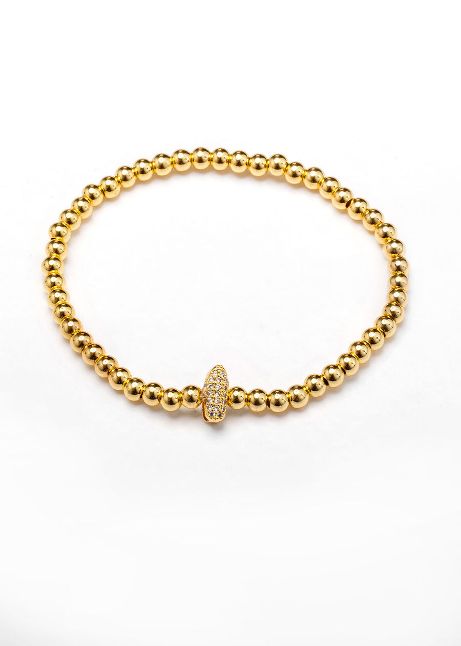 Pulsera inicial dorada