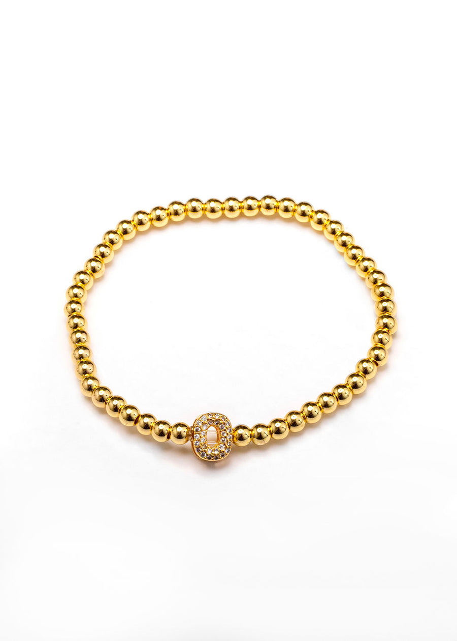 Pulsera inicial dorada