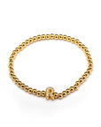 Pulsera inicial dorada