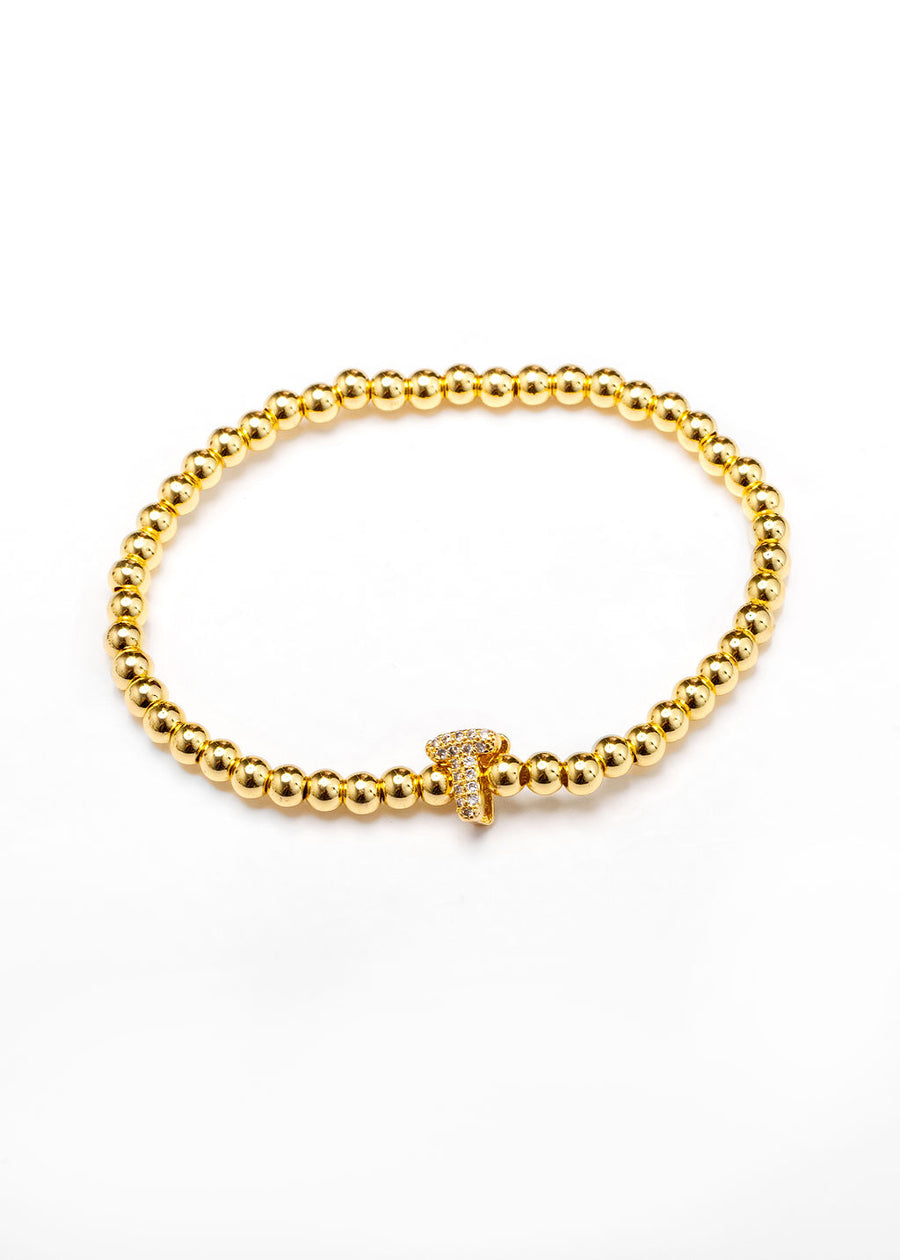 Pulsera inicial dorada