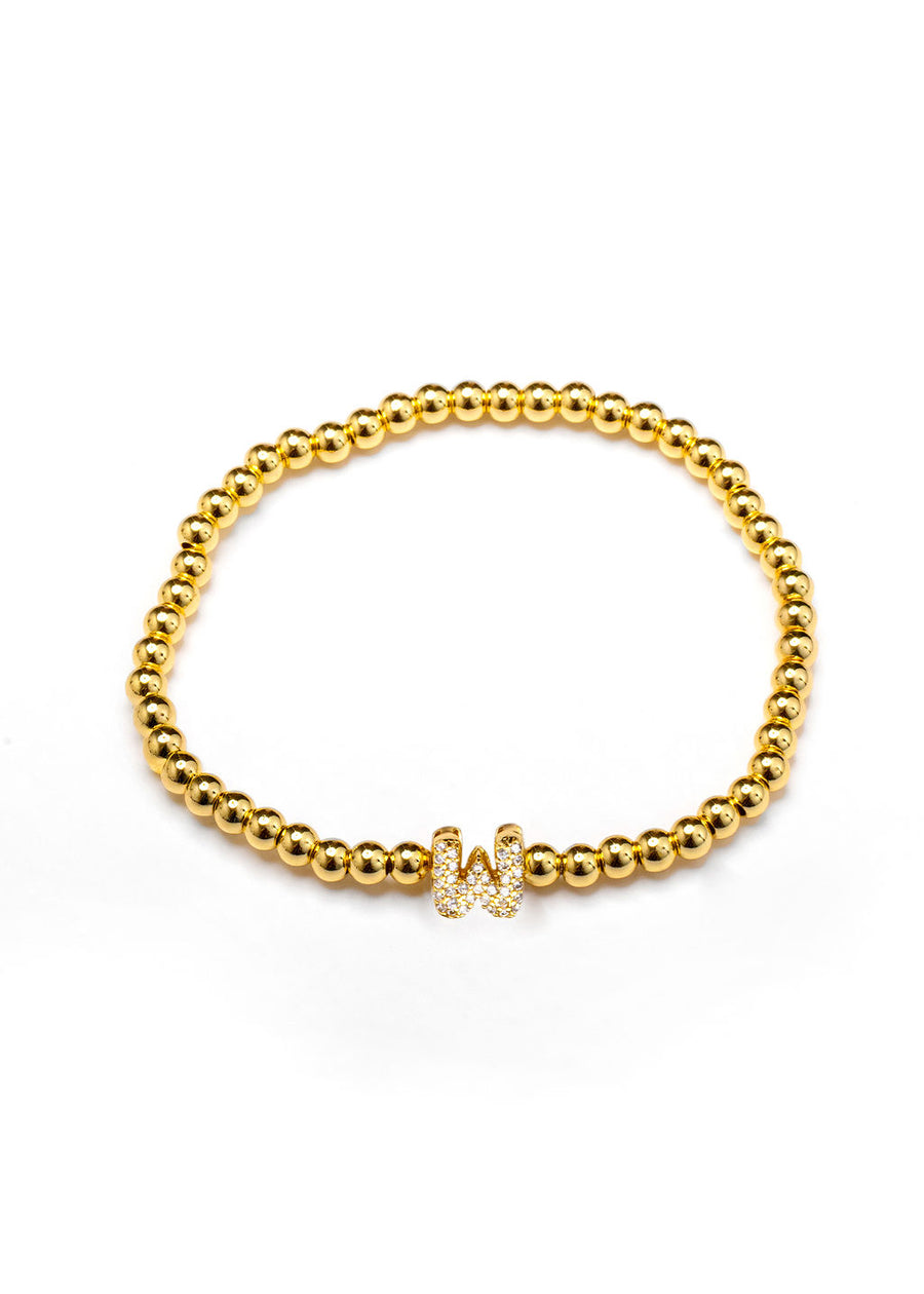 Pulsera inicial dorada