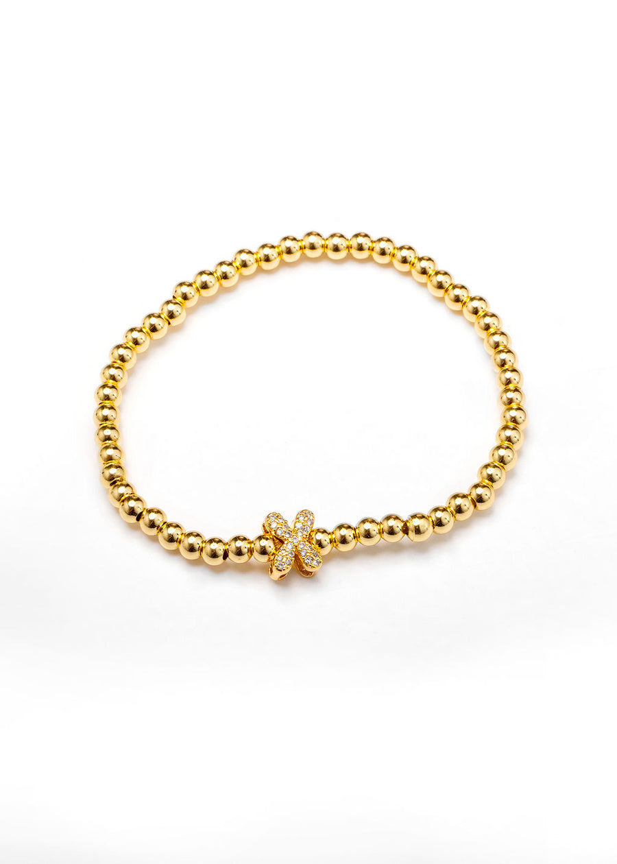 Pulsera inicial dorada