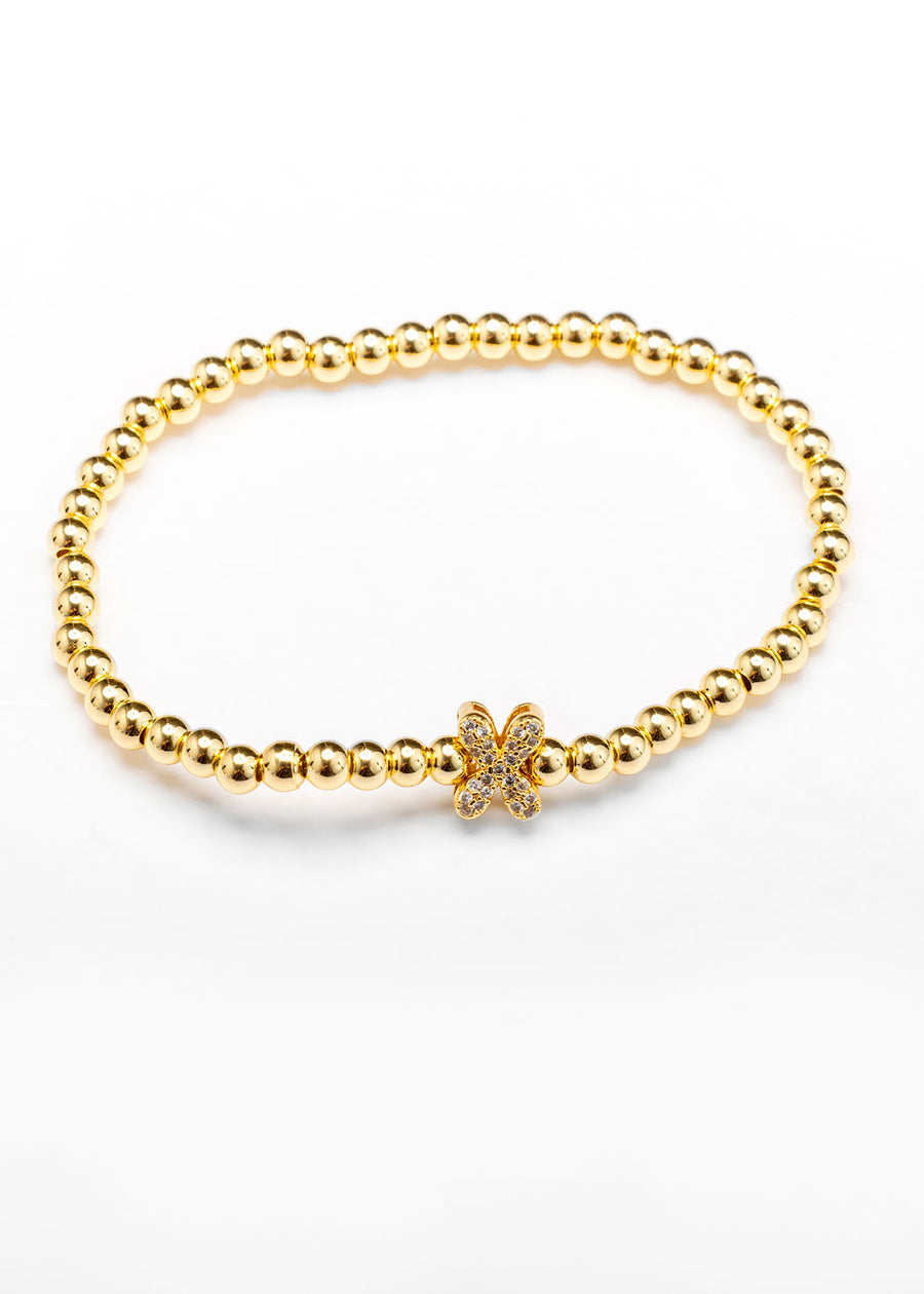 Pulsera inicial dorada