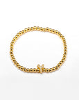Pulsera inicial dorada